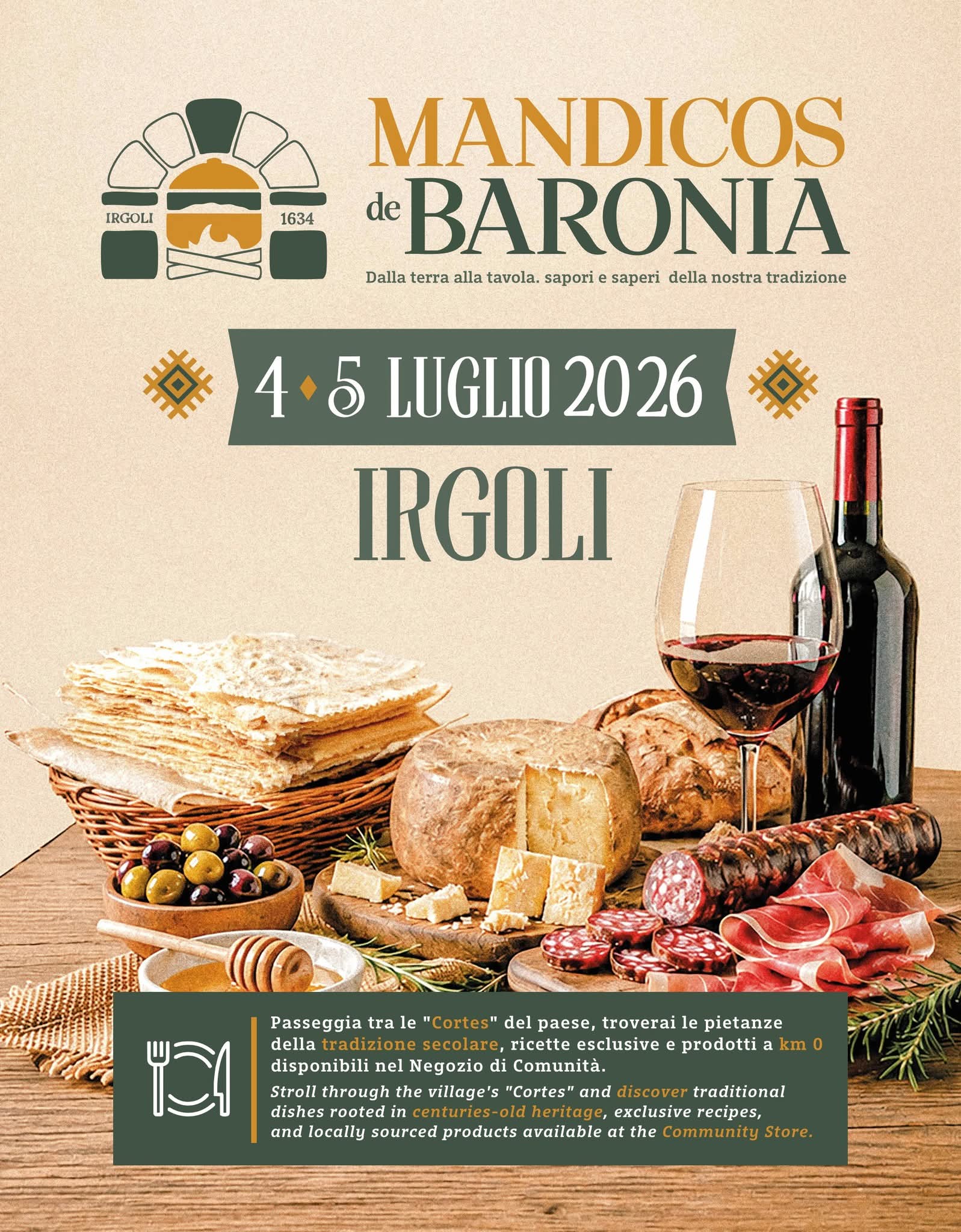 MANDICOS DE BARONIA - IRGOLI 04 E 05 LUGLIO 2026