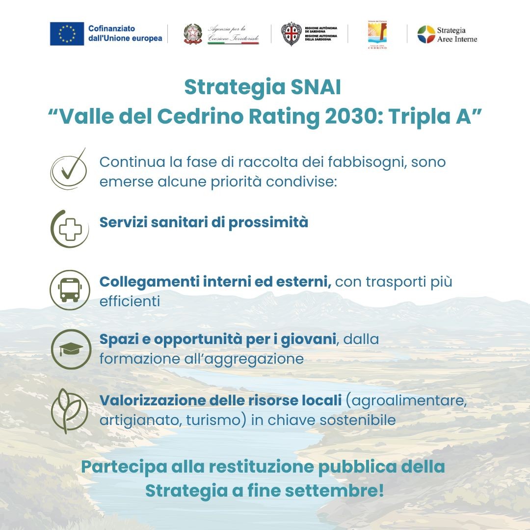 UNIONE DEI COMUNI DELLA VALLE DEL CEDRINO